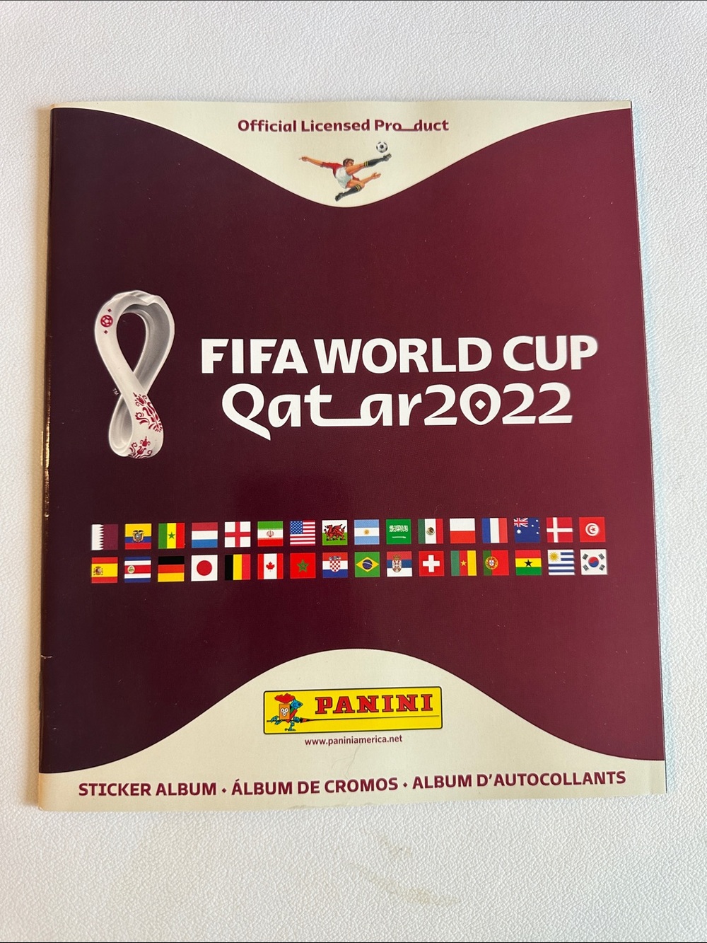Panini Sticker Album - Maroon and Cream FIFA World Cup 2022